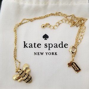 Kate Spade Picnic Perfect Pavé Bee Pendant Necklace